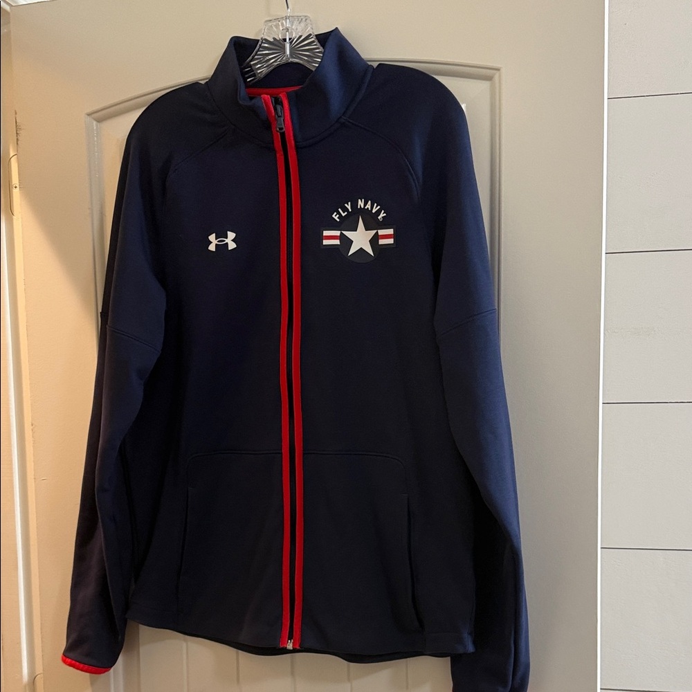 Under Armour Navy Jacket with Red Trim